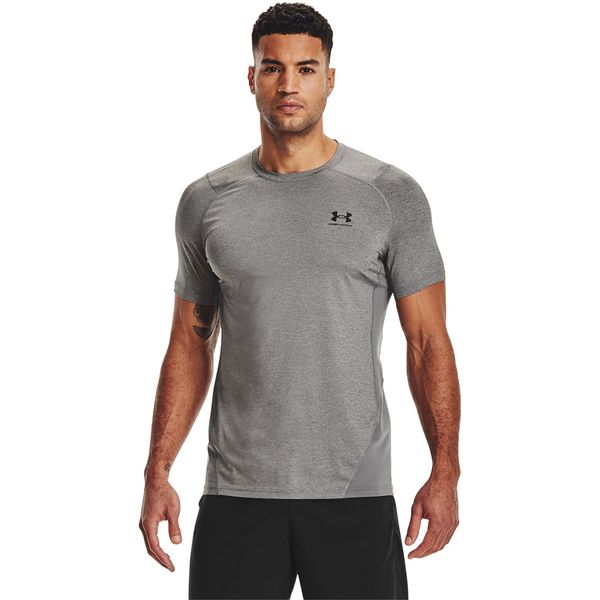 Under Armour Majica Under Armour Hg Armour Fitted SS Tee Carbon Heather/ Black L