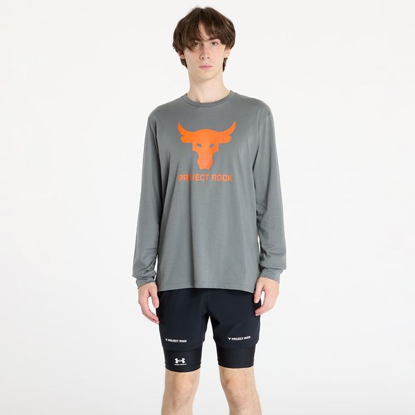 Under Armour Majica Under Armour Project Rock BRAHMA BULL Long Sleeve Clay Green/ Team Orange L