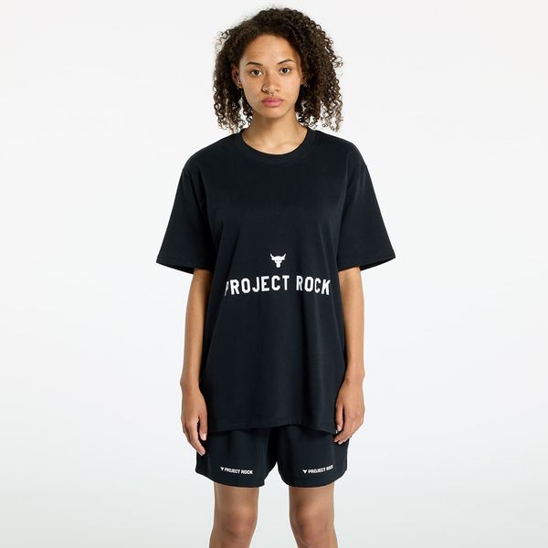 Under Armour Majica Under Armour Project Rock Campus Q3 T-Shirt Black/ White L