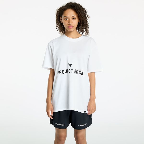 Under Armour Majica Under Armour Project Rock Campus Q3 T-Shirt White/ Black L