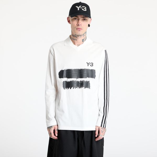 Y-3 Majica Y-3 Graphic Logo Long Sleeve Top UNISEX Core White L