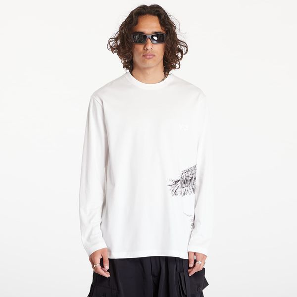 Y-3 Majica Y-3 Graphic Long Sleeve Tee UNISEX Core White M