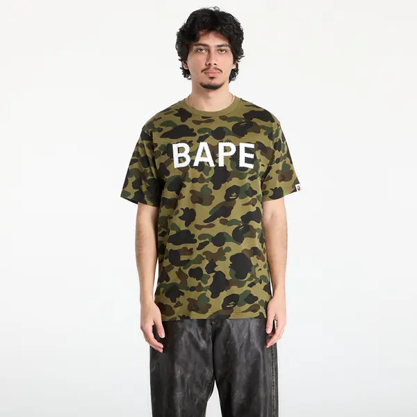 A BATHING APE Majice A BATHING APE 1St Camo Bape Rhinestone Tee UNISEX Green S