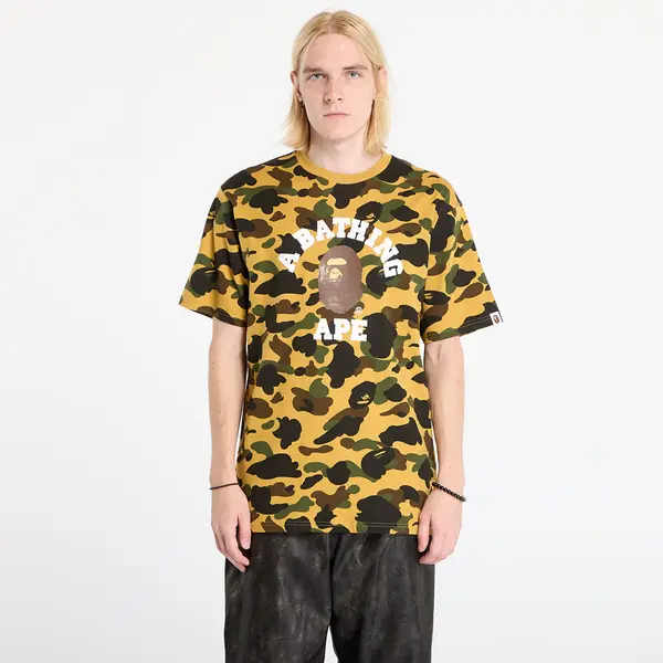 A BATHING APE Majice A BATHING APE 1St Camo College Tee UNISEX Yellow L