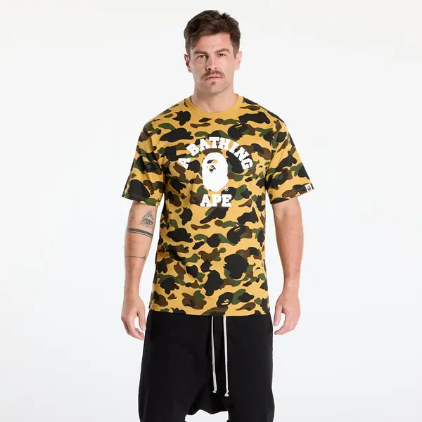 A BATHING APE Majice A BATHING APE 1St Camo College Tee UNISEX Yellow XL
