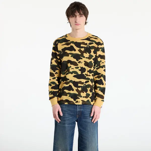 A BATHING APE Majice A BATHING APE 1St Camo Thermal Lt M Underwear Yellow M