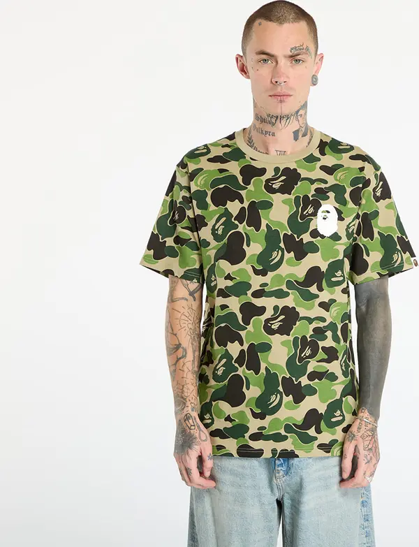 A BATHING APE Majice A BATHING APE Abc Camo Asnka Tee UNISEX Green XL