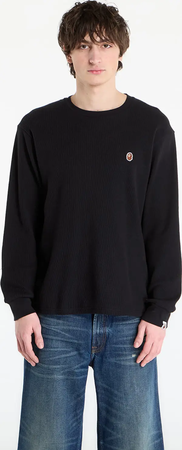 A BATHING APE Majice A BATHING APE Ape Head One Point Thermal Lt M Underwear Black XL