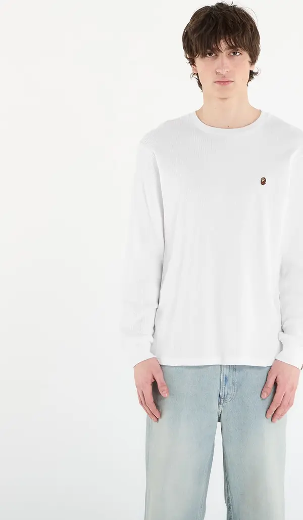 A BATHING APE Majice A BATHING APE Ape Head One Point Thermal Lt M Underwear White XXL