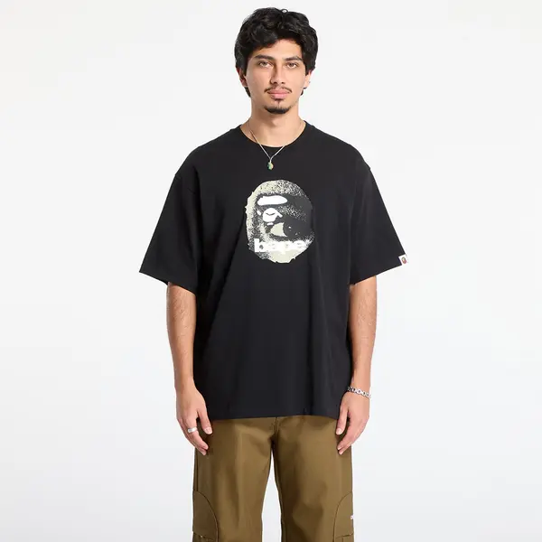 A BATHING APE Majice A BATHING APE Ape Head Relaxed Fit Tee Black S