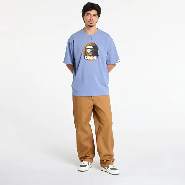 A BATHING APE Majice A BATHING APE Ape Head Relaxed Fit Tee Navy L