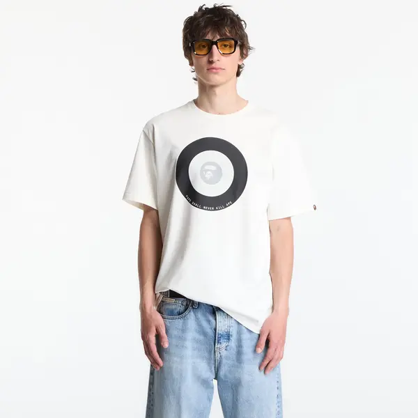 A BATHING APE Majice A BATHING APE Ape Target Tee UNISEX Ivory XL
