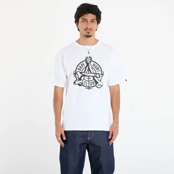 A BATHING APE Majice A BATHING APE Bape Hunt Club Tee White XL