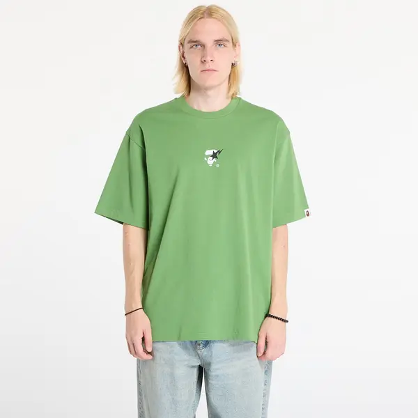 A BATHING APE Majice A BATHING APE Bape Sta Ape Face Relaxed Fit Tee Green L