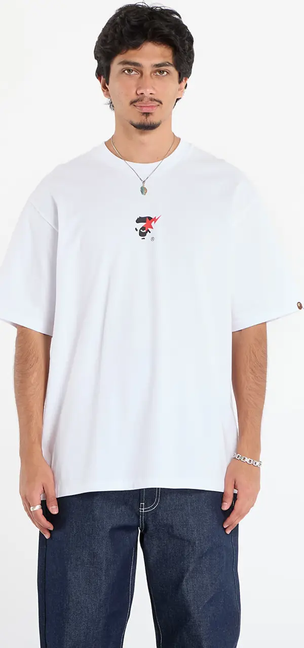 A BATHING APE Majice A BATHING APE Bape Sta Ape Face Relaxed Fit Tee White M