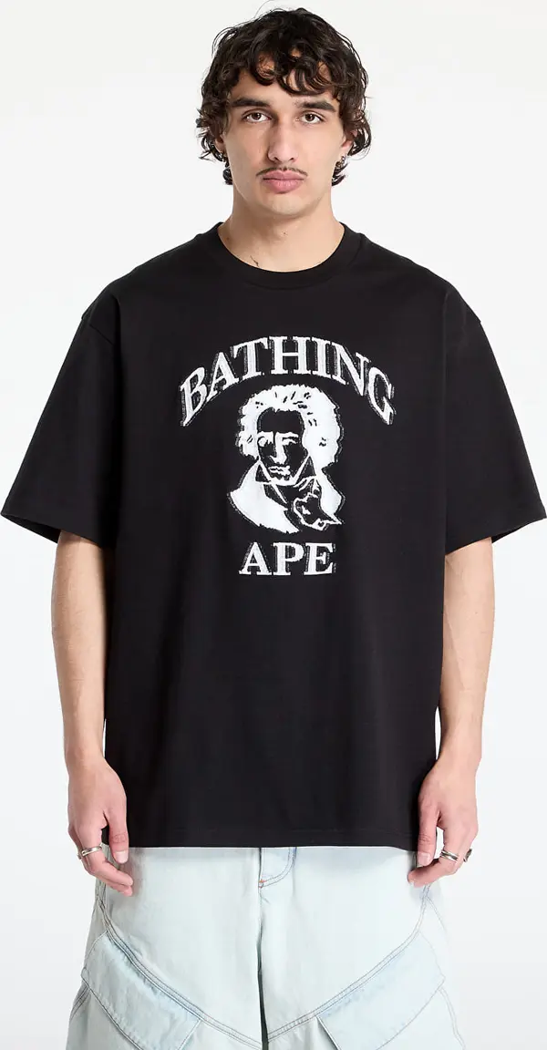 A BATHING APE Majice A BATHING APE Beethoven Graphic Relaxed Fit Tee UNISEX Black S
