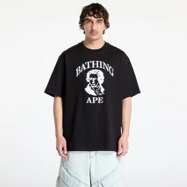 A BATHING APE Majice A BATHING APE Beethoven Graphic Relaxed Fit Tee UNISEX Black XXL