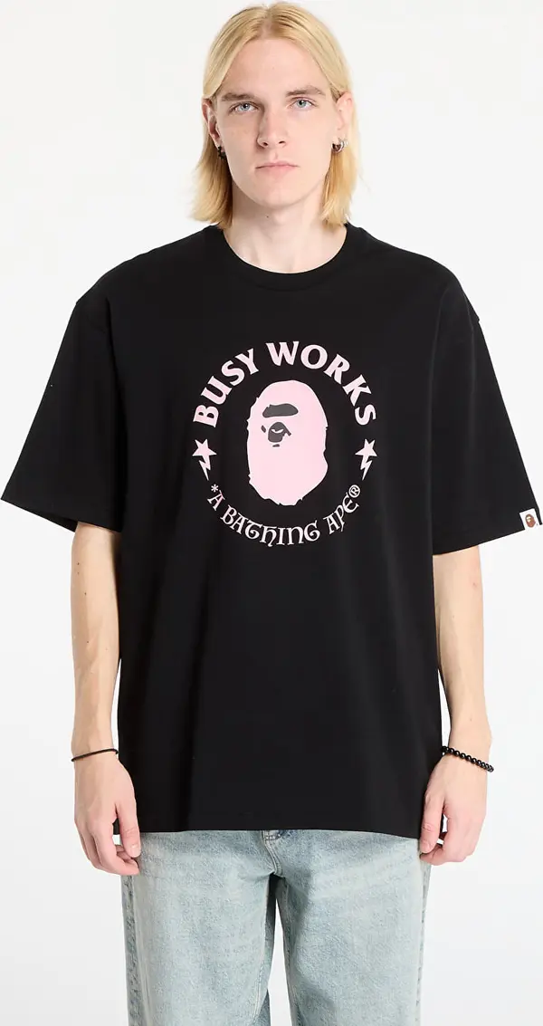 A BATHING APE Majice A BATHING APE Busy Works Relaxed Fit Tee Black L