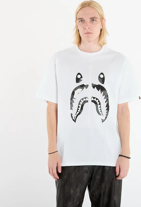 A BATHING APE Majice A BATHING APE City Camo Shark Tee UNISEX White L