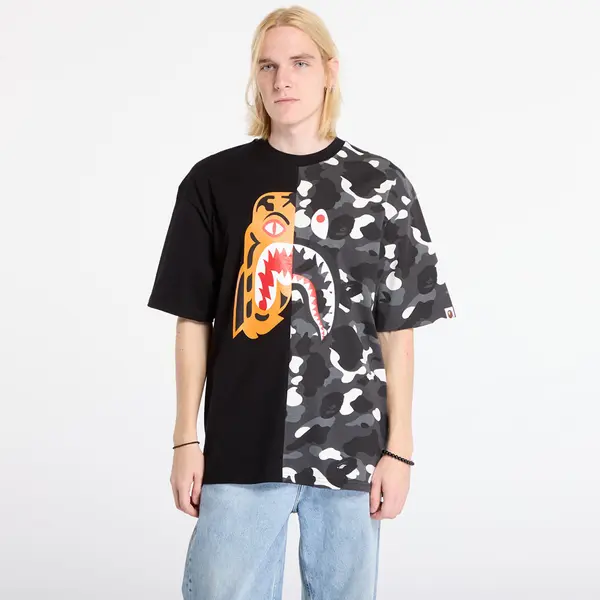 A BATHING APE Majice A BATHING APE City Camo Tiger Shark Relaxed Fit Tee UNISEX Black M