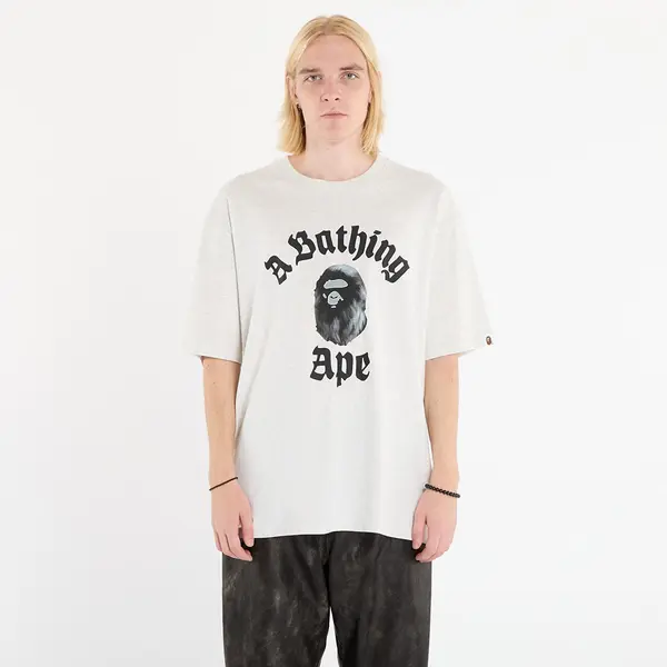 A BATHING APE Majice A BATHING APE College Relaxed Fit Tee 2 Gray XL