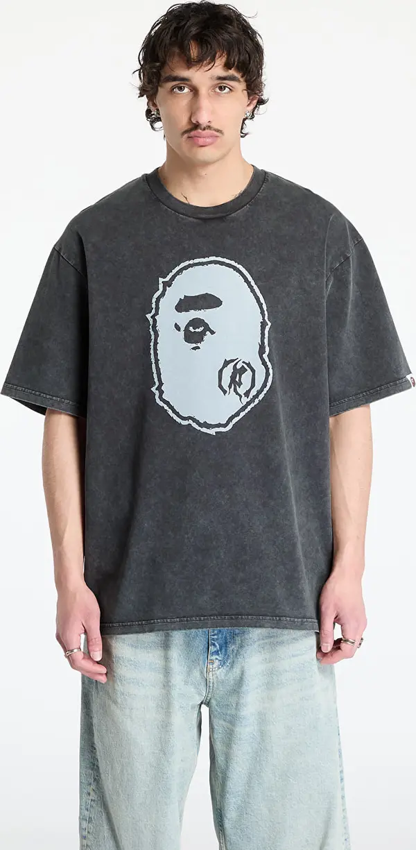 A BATHING APE Majice A BATHING APE Garment Dye Ape Head Relaxed Fit Tee UNISEX Black M