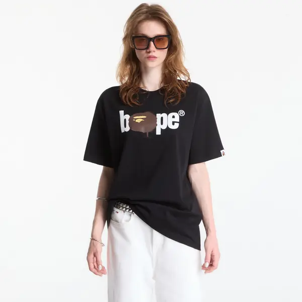 A BATHING APE Majice A Bathing Ape Graffiti Bape Logo Relaxed Fit Tee UNISEX Black XXL