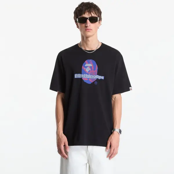 A BATHING APE Majice A Bathing Ape Handprint Ape Head Tee UNISEX Black XXL
