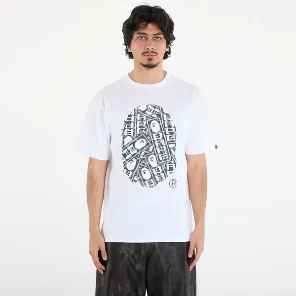 A BATHING APE Majice A BATHING APE Japanese Cloud Camo Label Tee UNISEX White XXL