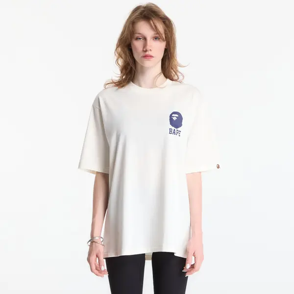 A BATHING APE Majice A Bathing Ape Lukewarm Water Logo Relaxed Fit Tee UNISEX Ivory L