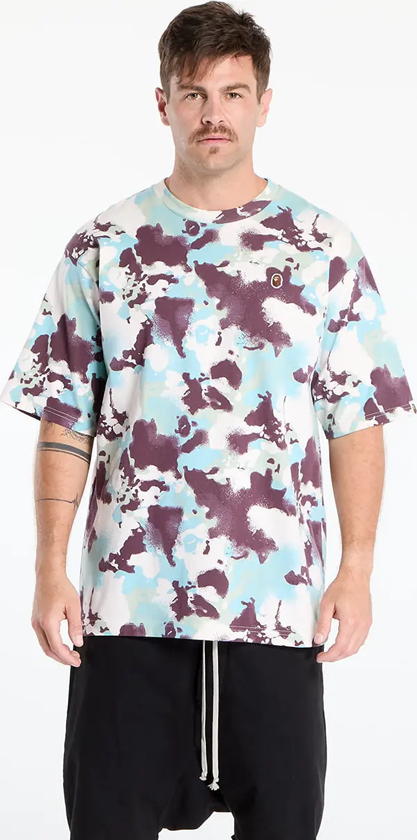 A BATHING APE Majice A BATHING APE Map Camo Ape Head One Point Tee UNISEX Multicolor XL