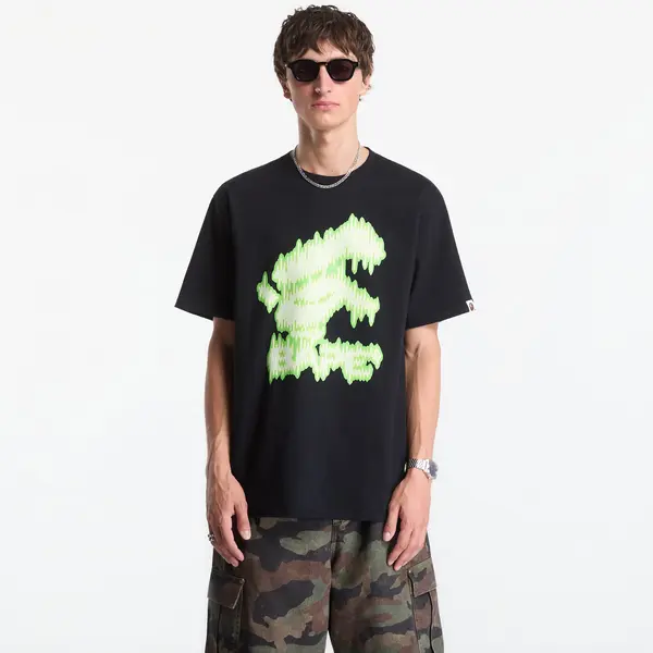 A BATHING APE Majice A Bathing Ape Noisy Bape Logo Tee UNISEX Black L