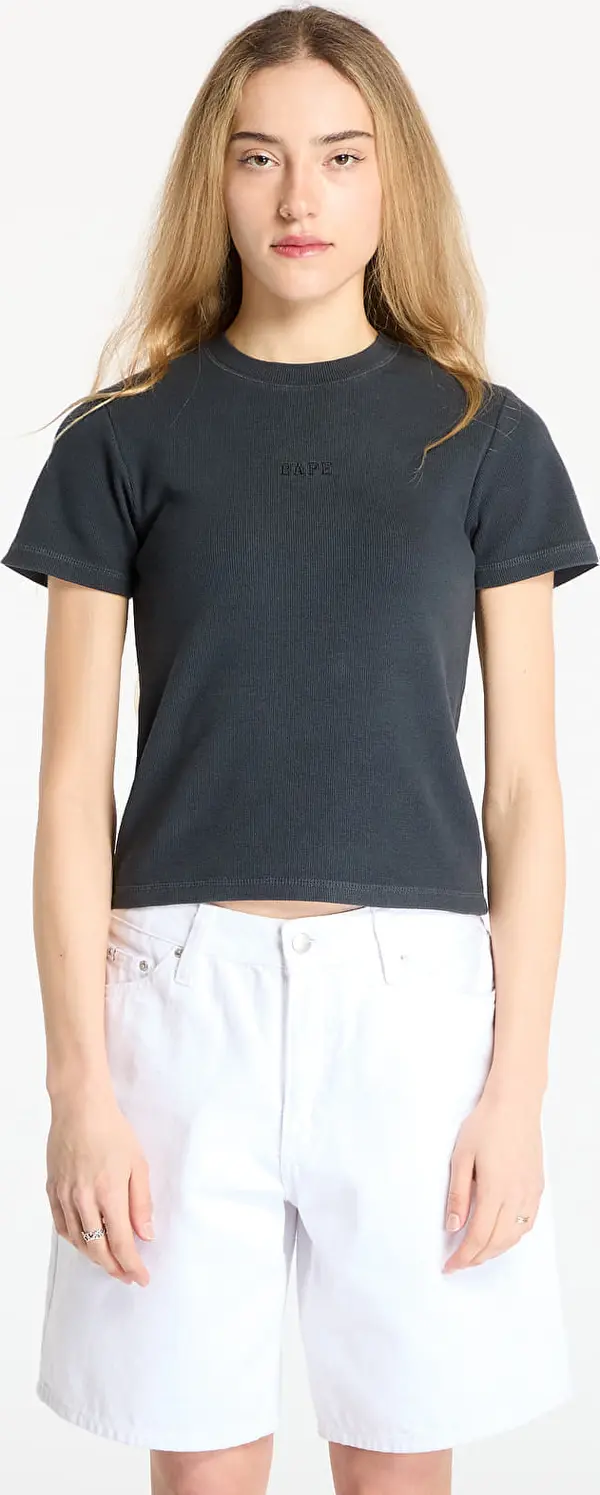 A BATHING APE Majice A BATHING APE Pigment Dyed Rib Tee Black M