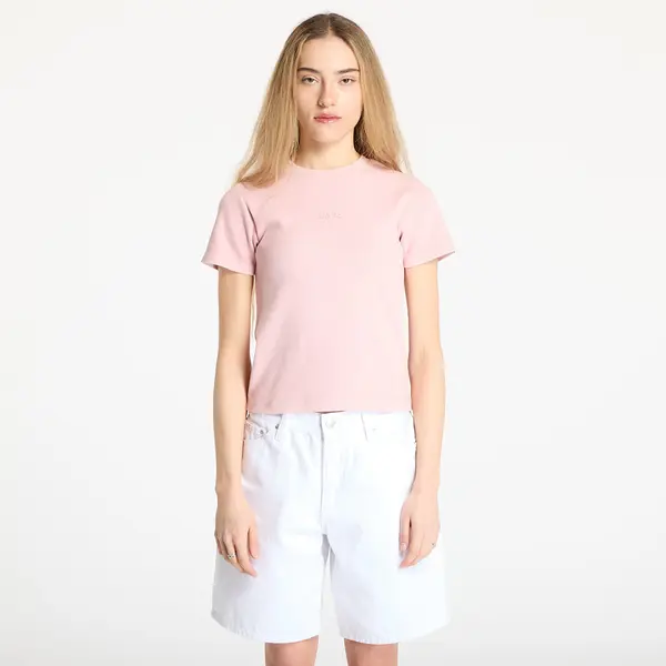 A BATHING APE Majice A BATHING APE Pigment Dyed Rib Tee Pink S