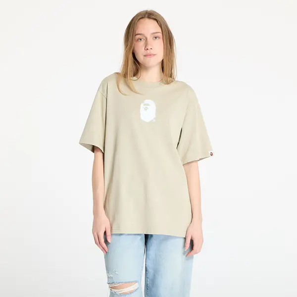 A BATHING APE Majice A BATHING APE Pigment Print Ape Head Relaxed Fit Tee UNISEX Olive L