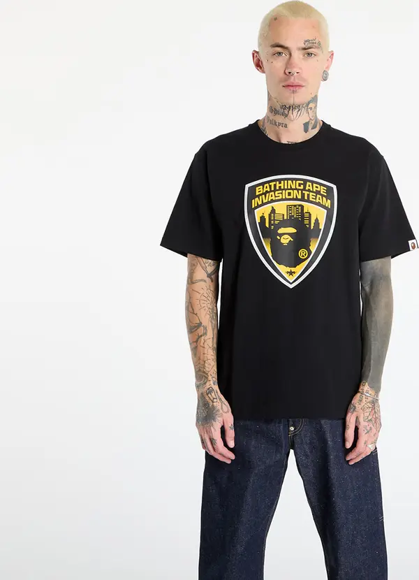 A BATHING APE Majice A BATHING APE Security Emblem Tee UNISEX Black L