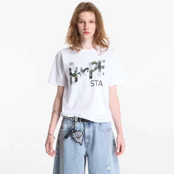 A BATHING APE Majice A Bathing Ape Sta Over Print 1st Camo Bape Sta Tee UNISEX White M