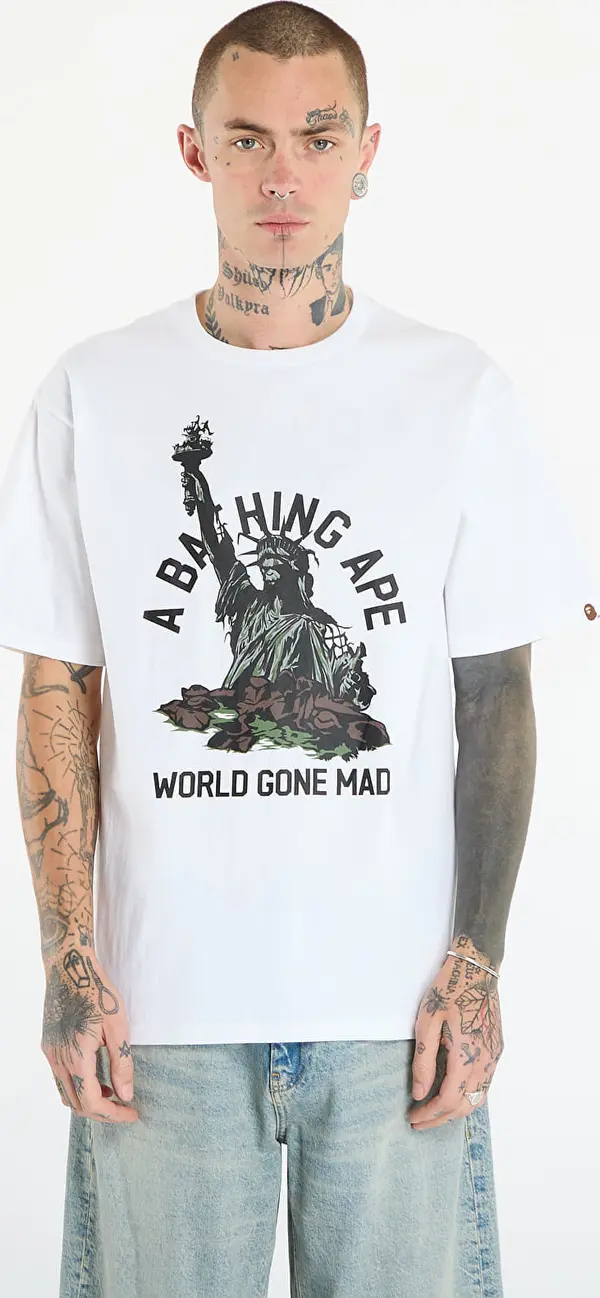 A BATHING APE Majice A BATHING APE Statue Of Liberty Tee UNISEX White S