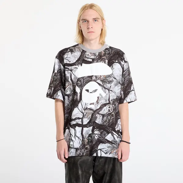 A BATHING APE Majice A BATHING APE Tree Edge Camo Ape Face Relaxed Fit Tee UNISEX White L