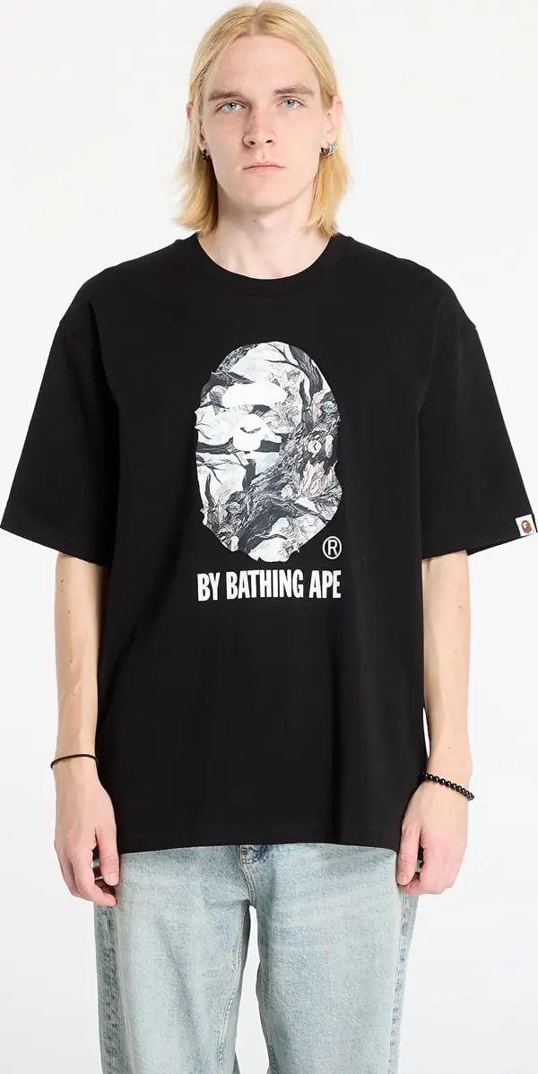 A BATHING APE Majice A BATHING APE Tree Edge Camo By Bathing Ape Relaxed Fit Tee Black XXL