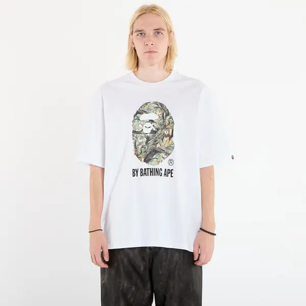 A BATHING APE Majice A BATHING APE Tree Edge Camo By Bathing Ape Relaxed Fit Tee White XL