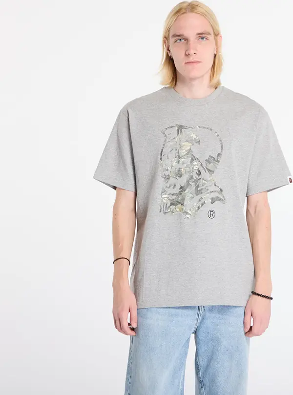 A BATHING APE Majice A BATHING APE Tree Edge Camo General Tee UNISEX Gray M