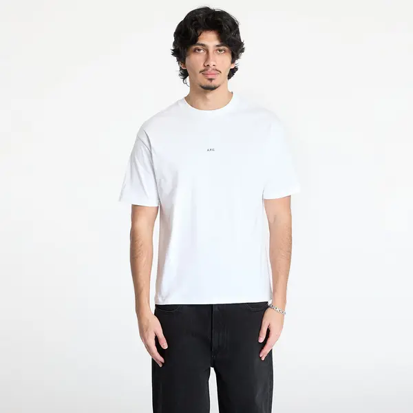 A.P.C. Majice A.P.C. Boxy Micro Logo T-Shirt White/ Black XXL