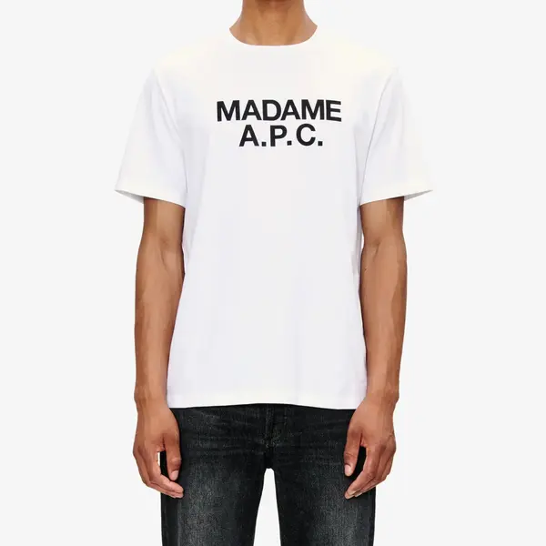 A.P.C. Majice A.P.C. Madame T-Shirt UNISEX White XXL