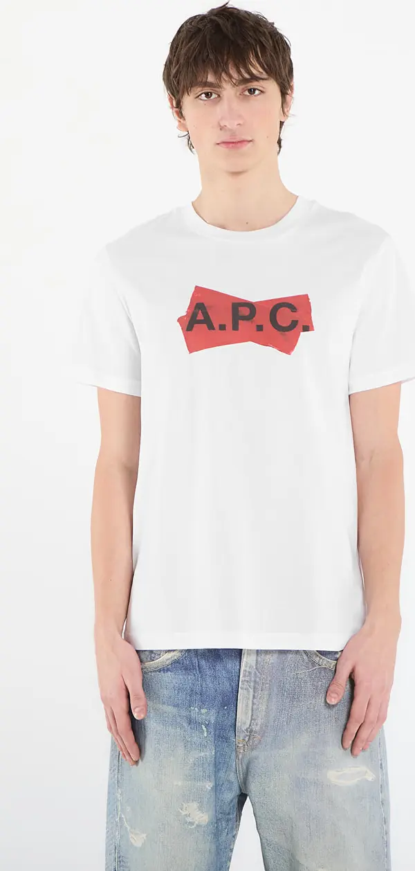 A.P.C. Majice A.P.C. Scotch Rouge T-Shirt UNISEX White S