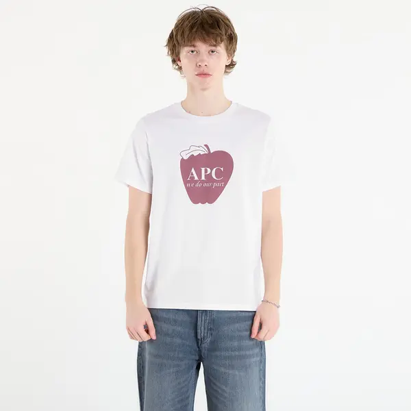 A.P.C. Majice A.P.C. Short-Sleeved Apple T-Shirt White S