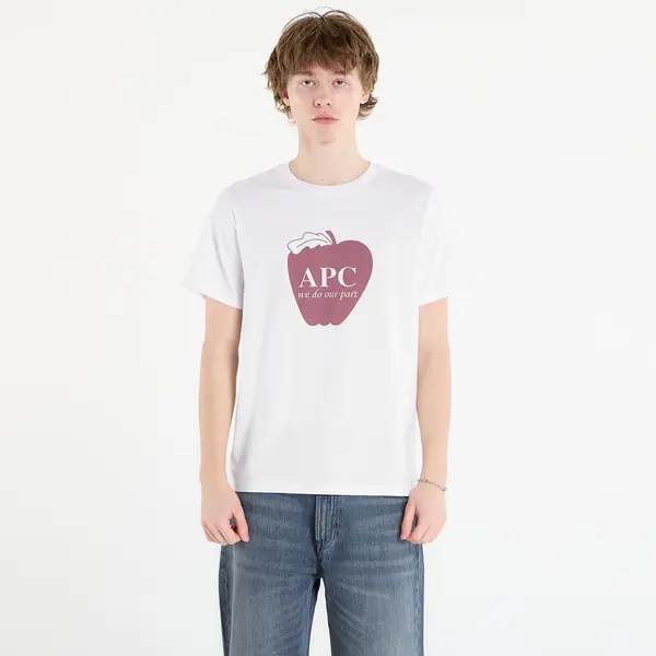A.P.C. Majice A.P.C. Short-Sleeved Apple T-Shirt White XXL