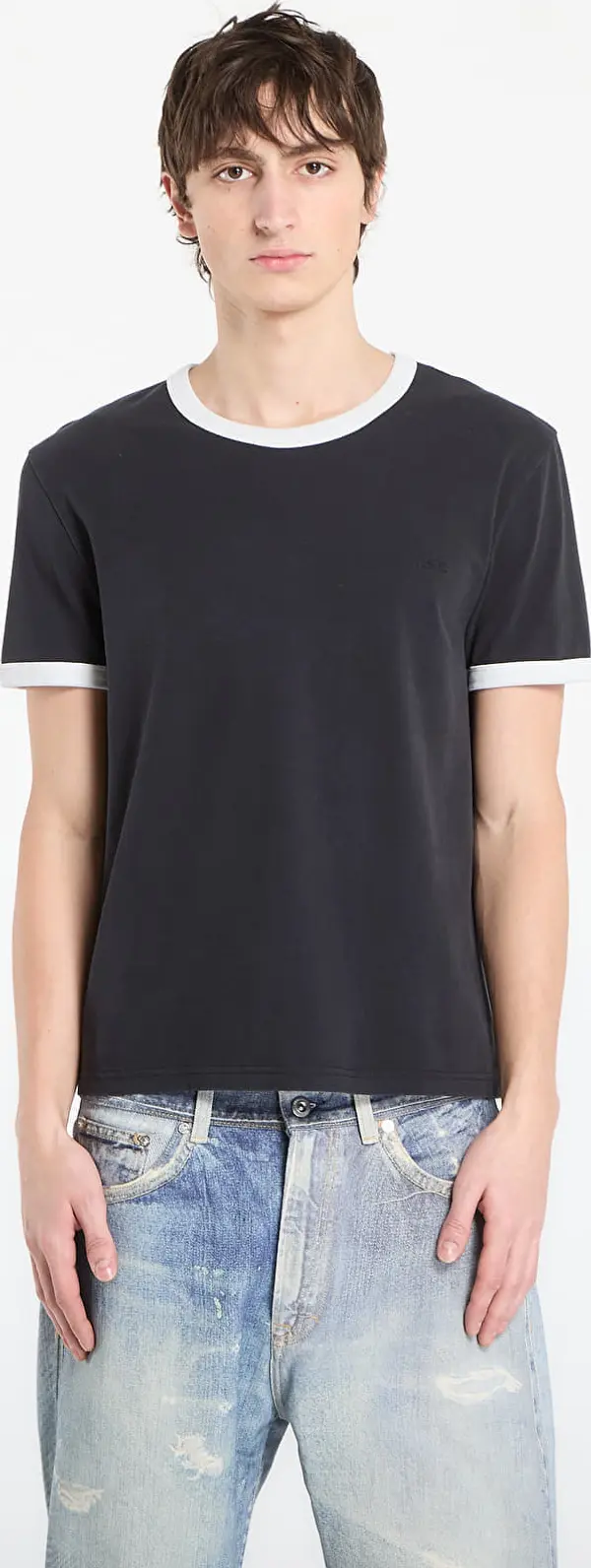 A.P.C. Majice A.P.C. Short-Sleeved Contrast T-Shirt Black XXL