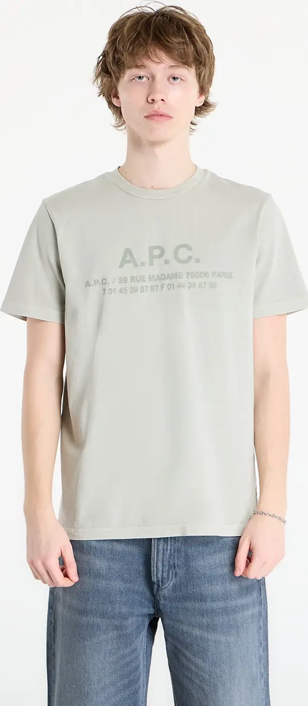 A.P.C. Majice A.P.C. Short-Sleeved T-Shirt Kab Pale Green XXL