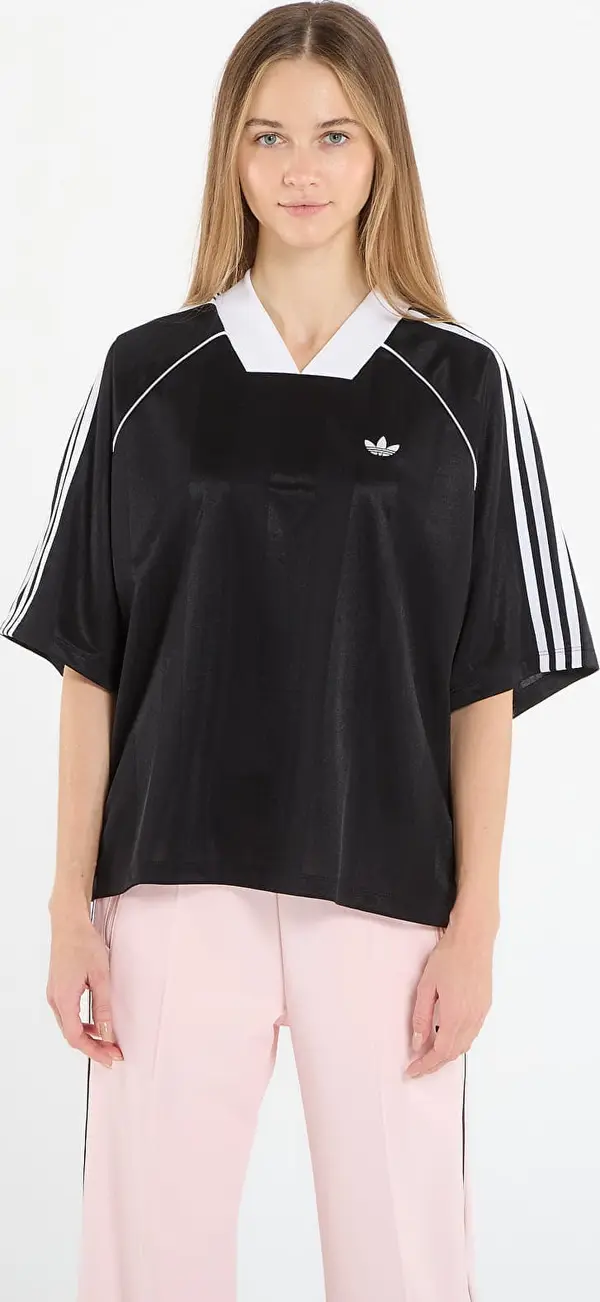 adidas Originals Majice adidas 3 Stripes Jaquard T-Shirt Black L